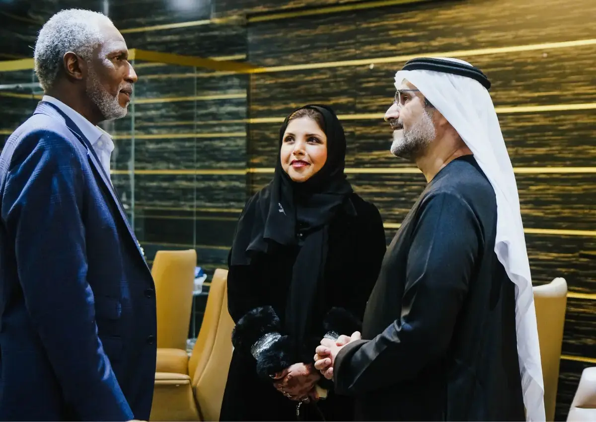 Guests meeting and connecting upright at the FTP Business Centre