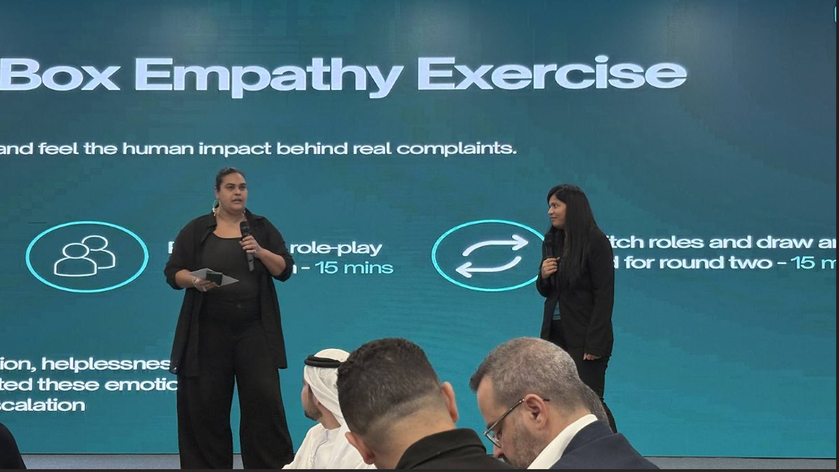 Participants taking part in the Box Empathy Exercise
